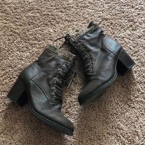 JustFab 2” Heeled Zippered Boots